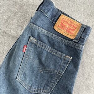 Levi's 514 Straight Fit Jeans Womens Denim Blue Classic Everyday Casual Pants 14